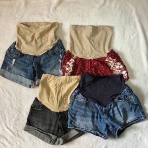 4 maternity shorts